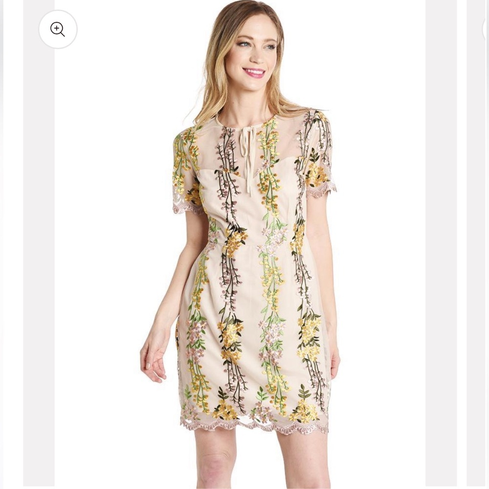 CUPCAKES AND CASHMERE EMBROIDERY MINI DRESS